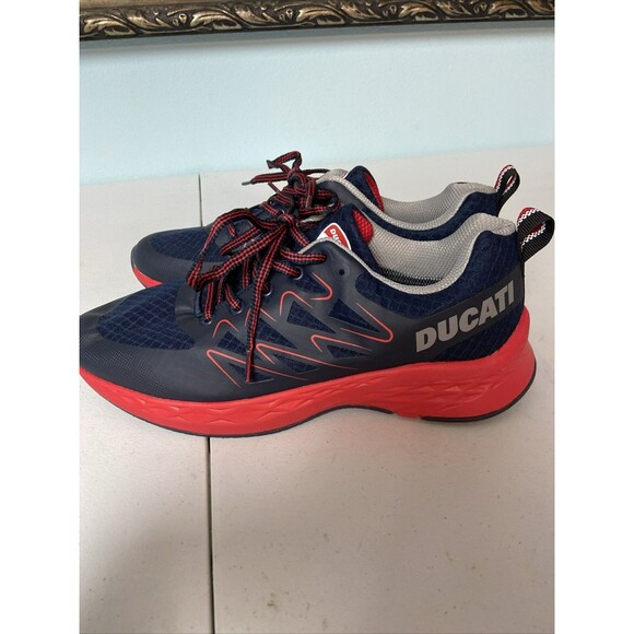 Ducati Racing Shoes Sneakers Men’s Size 8 EU 41 Black Red Motorsport Casual - Picture 3 of 7